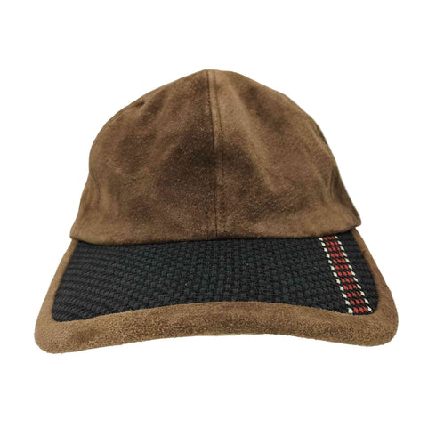 メッシュ切替 スウェード 6パネルキャップ メンズ