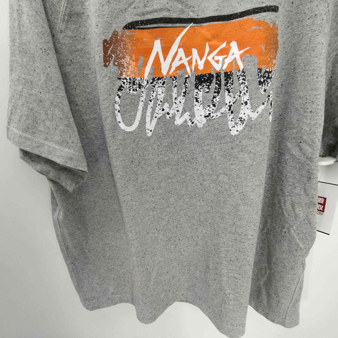 ナンガ NANGA ロゴ プリント ゴマ塩 Tシャツ メンズ FREE