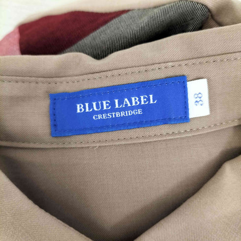 ブルーレーベルクレストブリッジ BLUE LABEL CRESTBRIDGE エアリーツイル長袖シャツワンピース レディース JPN:38