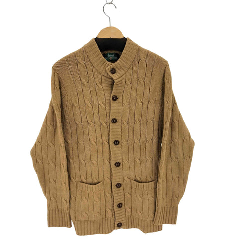 ハロッズ HARRODS ALAN PAINE クルミボタン ケーブルニットカーディガン メンズ JPN:46