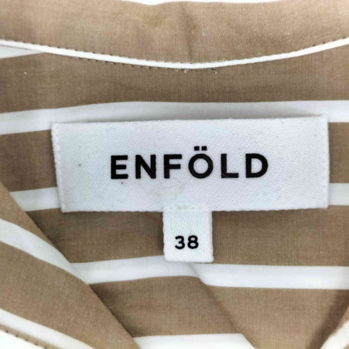 エンフォルド ENFOLD スキッパーストライプシャツ レディース JPN:38