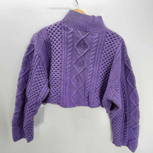 リリーブラウン Lily Brown 22AW ショート丈 ケーブル ニット レディース ONE SIZE