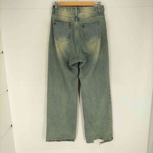 S-BIN JEANS ワイドデニムパンツ cool レディース M