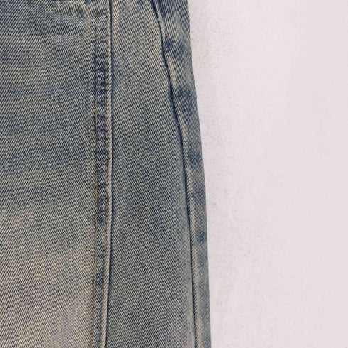 S-BIN JEANS ワイドデニムパンツ cool レディース M