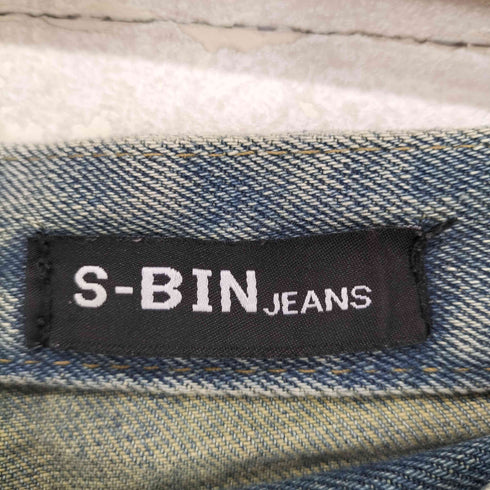 S-BIN JEANS ワイドデニムパンツ cool レディース M