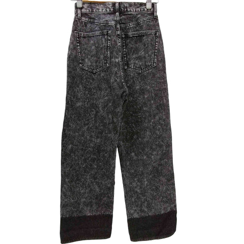 エモダ EMODA 23AW 2トーン ルーズ ハイウエスト ジーンズ デニム パンツ レディース JPN:M