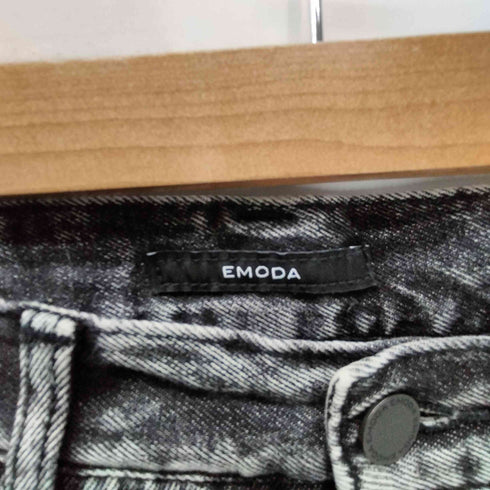 エモダ EMODA 23AW 2トーン ルーズ ハイウエスト ジーンズ デニム パンツ レディース JPN:M