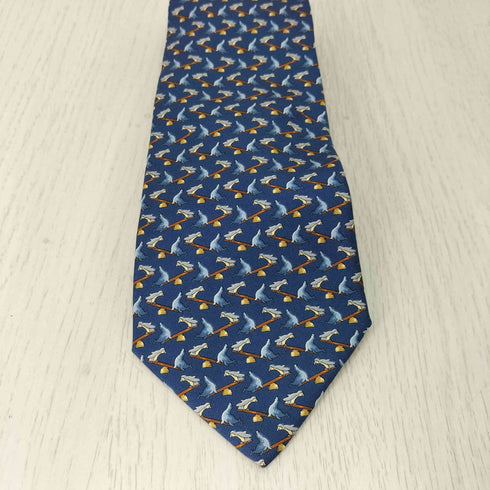 サルヴァトーレフェラガモ Salvatore Ferragamo 総柄 ネクタイ メンズ