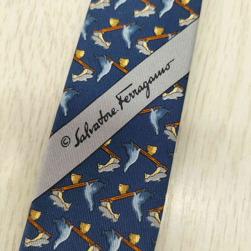 サルヴァトーレフェラガモ Salvatore Ferragamo 総柄 ネクタイ メンズ