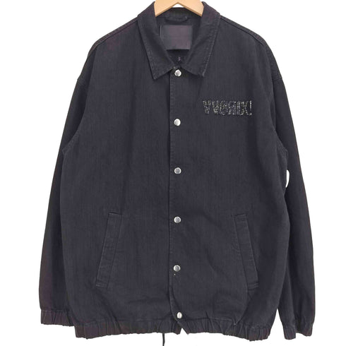 ダイエットブッチャースリムスキン DIET BUTCHER SLIM SKIN 18AW 刺繍 デニム コーチジャケット メンズ JPN:3