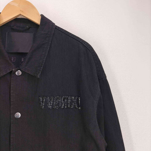 ダイエットブッチャースリムスキン DIET BUTCHER SLIM SKIN 18AW 刺繍 デニム コーチジャケット メンズ JPN:3