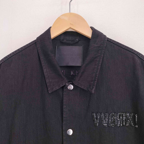 ダイエットブッチャースリムスキン DIET BUTCHER SLIM SKIN 18AW 刺繍 デニム コーチジャケット メンズ JPN:3