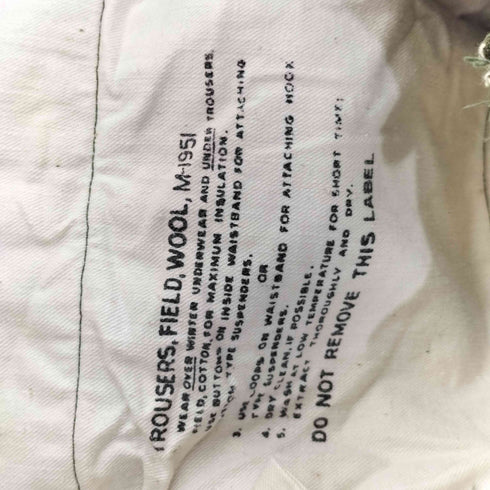 ユーエスアーミー U.S. ARMY M51 フィールドパンツ メンズ LONG-MEDIUM