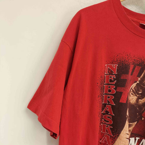 フルーツオブザルーム FRUIT OF THE LOOM USA製 nebraska カレッジプリントTシャツ メンズ JPN:XL