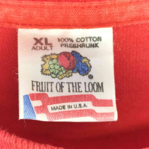 フルーツオブザルーム FRUIT OF THE LOOM USA製 nebraska カレッジプリントTシャツ メンズ JPN:XL