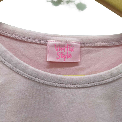 Vivitix Style Y2K ラインストーン キャラクターデザイン Tシャツ レディース JPN:L