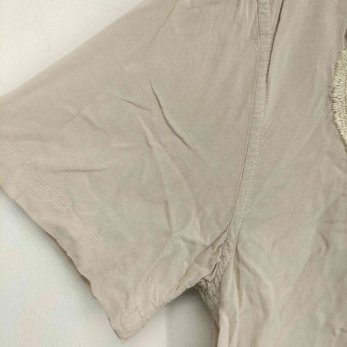 パクサン PACSUN 虎 トラ 刺繍 オープンカラーシャツ スーベニアシャツ メンズ M