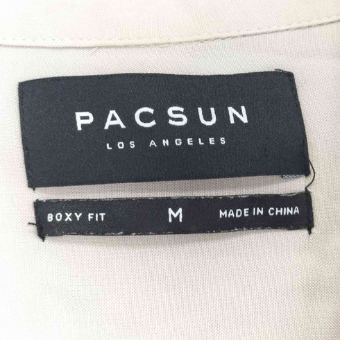 パクサン PACSUN 虎 トラ 刺繍 オープンカラーシャツ スーベニアシャツ メンズ M