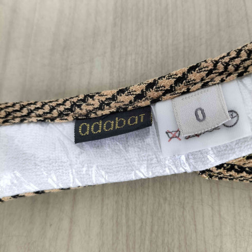 アダバット adabat 千鳥格子柄サンバイザー レディース 0