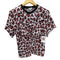 ケンゾー KENZO レオパード柄 総柄 ギャザー ポリ Tシャツ レディース 34