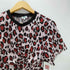ケンゾー KENZO レオパード柄 総柄 ギャザー ポリ Tシャツ レディース 34