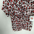 ケンゾー KENZO レオパード柄 総柄 ギャザー ポリ Tシャツ レディース 34
