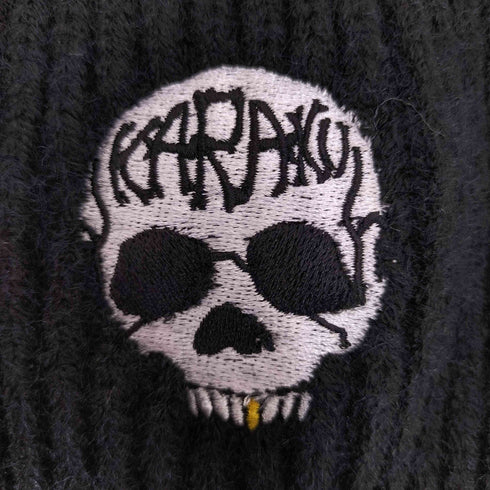 karaku スカル刺しゅう ビーニー メンズ