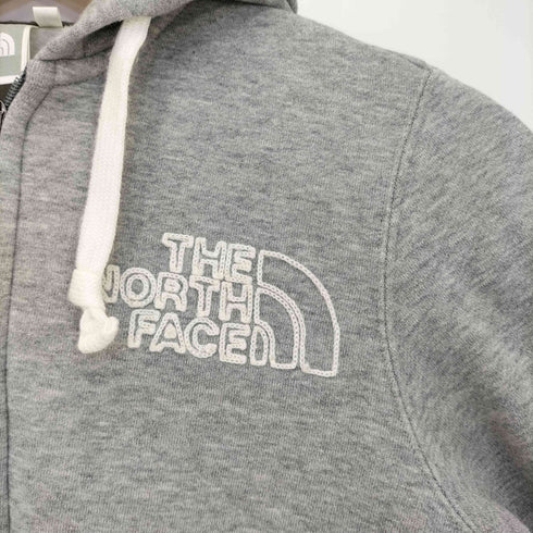 ザノースフェイス THE NORTH FACE ロゴ刺繍 裏起毛 ジップアップパーカー レディース import:S