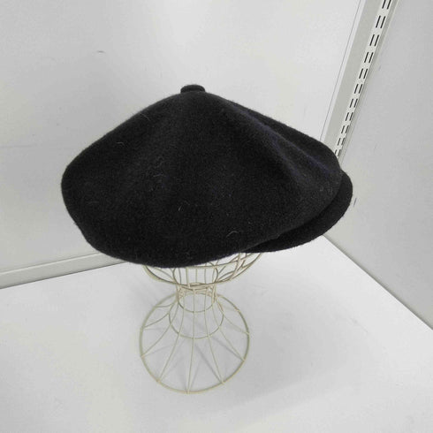 フォーワンセブンバイエディフィス 417 by EDIFICE SMU GALAXY ロゴ 刺繍 ウール アクリル ハンチング キャップ メンズ L