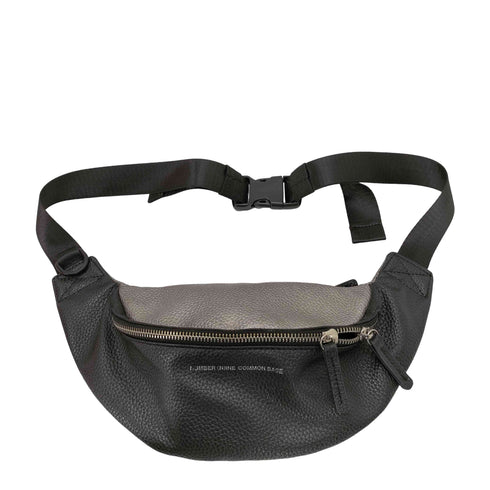 N NUMBER COMMON BASE シボ革 レザー バイカラー ボディバッグ メンズ