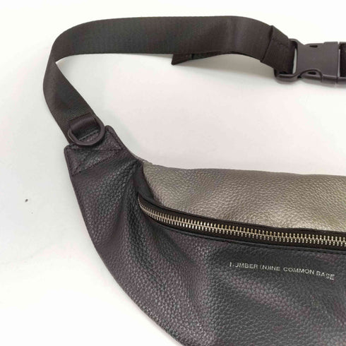 N NUMBER COMMON BASE シボ革 レザー バイカラー ボディバッグ メンズ