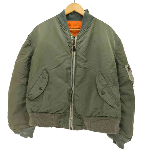 アルファインダストリーズ ALPHA INDUSTRIES 80-90S USA製 MA-1 ミリタリー ボンバー ジャケット メンズ import:XL