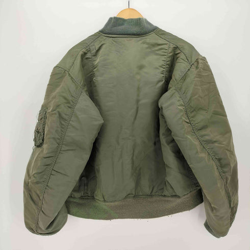 アルファインダストリーズ ALPHA INDUSTRIES 80-90S USA製 MA-1 ミリタリー ボンバー ジャケット メンズ import:XL