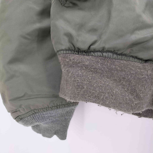 アルファインダストリーズ ALPHA INDUSTRIES 80-90S USA製 MA-1 ミリタリー ボンバー ジャケット メンズ import:XL