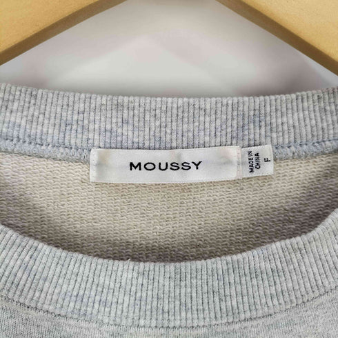 マウジー moussy OPEN SLEEVE スウェット レディース FREE