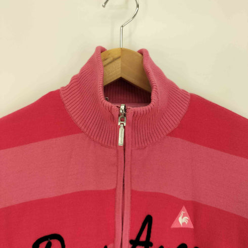 ルコック スポルティフ le coq sportif ハート ワッペン スタンドネック リバーシブル ボーダー 中綿 パテッド ジャケット ゴルフジャケット レディース JPN:L