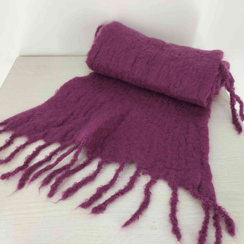 BALMUIR ウール フリンジ マフラー レディース