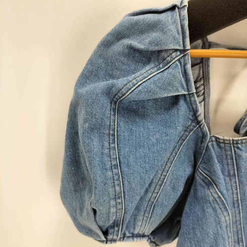 メゾンスペシャル MAISON SPECIAL クロップドデニムトップス レディース