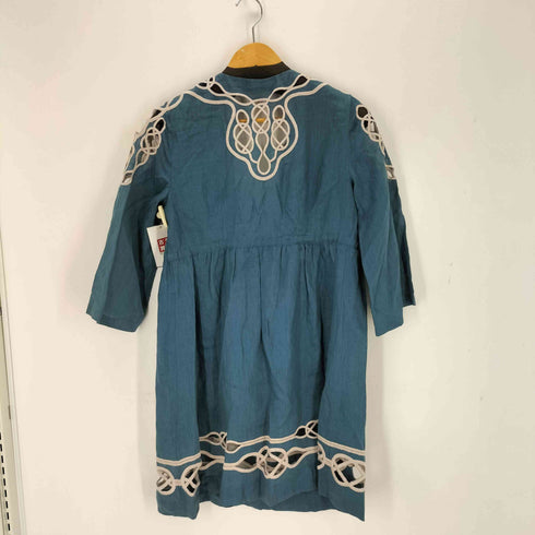 ダイアンフォンファステンバーグ DIANE VON FURSTENBERG リネン100% レースデザインワンピース レディース