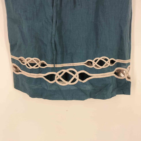 ダイアンフォンファステンバーグ DIANE VON FURSTENBERG リネン100% レースデザインワンピース レディース