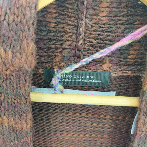 ナノユニバース NANO universe yarn by COFIL ショールカラー カーディガン メンズ JPN:M