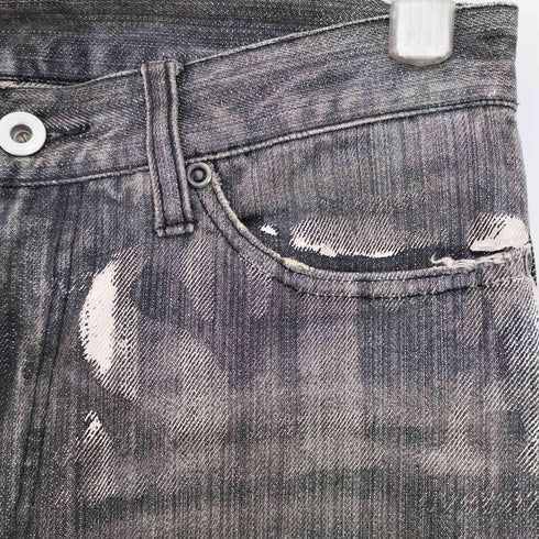 EDGE RUPERT ペイント ダメージ ローライズ フレアデニム Y2K メンズ JPN:S