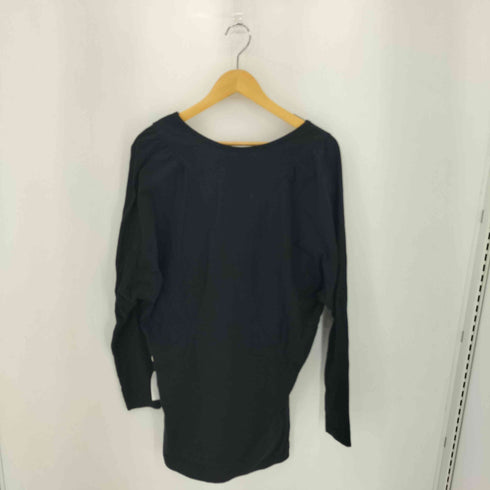 リミフゥ LIMI feu ボートネック ロングスリーブ コットン ロングTシャツ チュニック レディース JPN:S