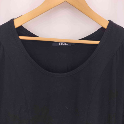 リミフゥ LIMI feu ボートネック ロングスリーブ コットン ロングTシャツ チュニック レディース JPN:S