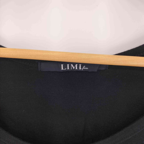 リミフゥ LIMI feu ボートネック ロングスリーブ コットン ロングTシャツ チュニック レディース JPN:S