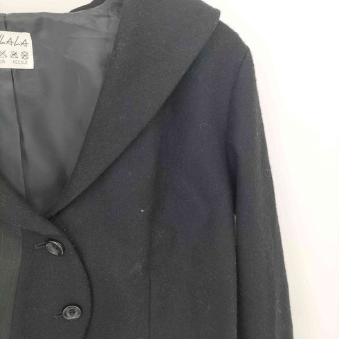 accole ohlala ドッキングデザイン ショールカラー クロップドジャケット elegance レディース 2