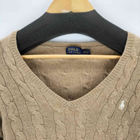 ポロラルフローレン POLO RALPH LAUREN スモールポニー刺繍 ケーブルニットセーター レディース JPN:M