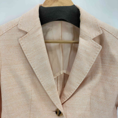 バーバリーロンドン BURBERRY LONDON リネンナイロン混2Bテーラードジャケット レディース JPN:42