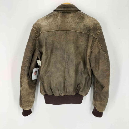 エルエルビーン L.L.Bean 80S MADE IN USA SCOVILLジップ A-2 レザーフライトジャケット メンズ 40