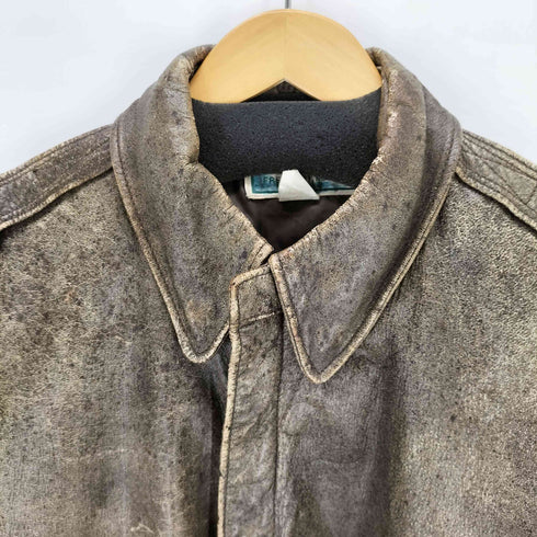 エルエルビーン L.L.Bean 80S MADE IN USA SCOVILLジップ A-2 レザーフライトジャケット メンズ 40